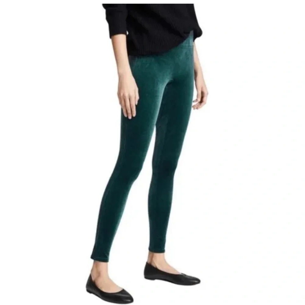 Spanx Velvet Leggings in Color Malachite small‎